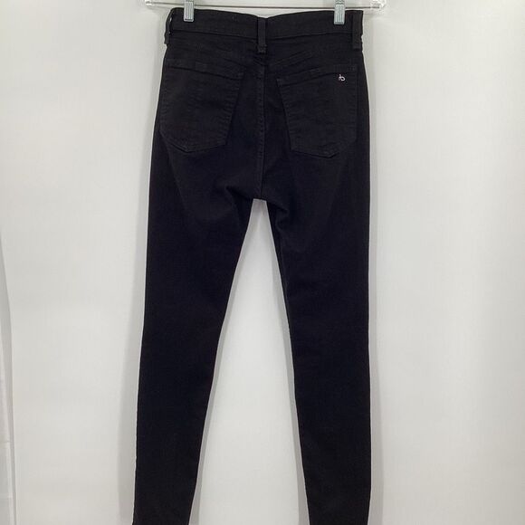 EUC Ladies Rag & Bone Nina High-Rise Skinny-‎ Black- Size 27 - Picture 4 of 7